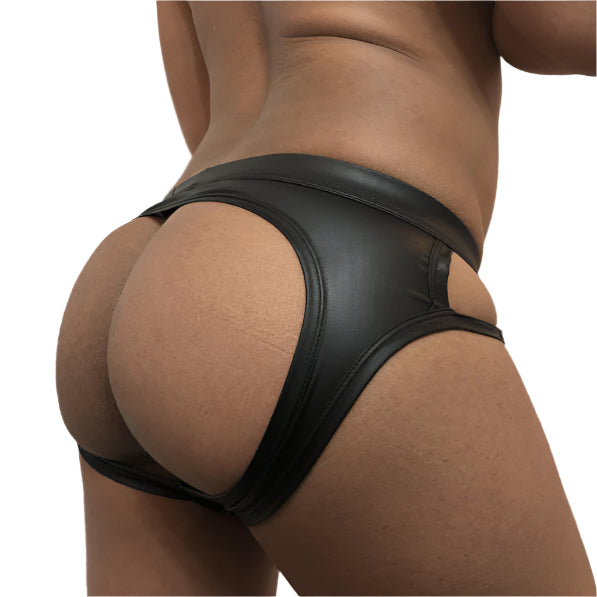 Backless Leather Underwear for Gay Men