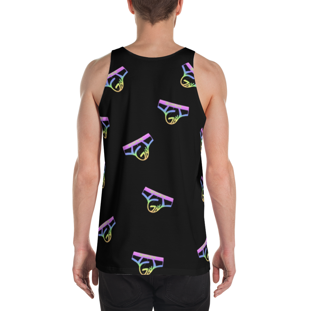 Black Rainbow Collage Tank