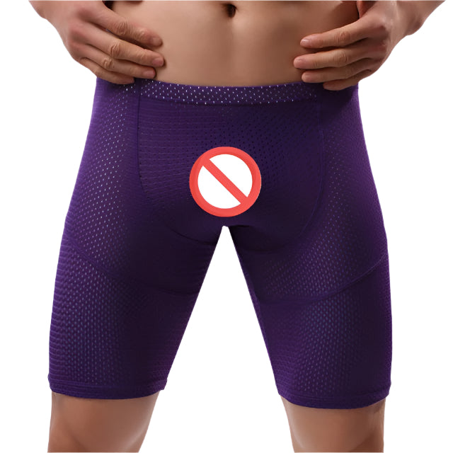 Purple Spandex Gym Wear Front Shot