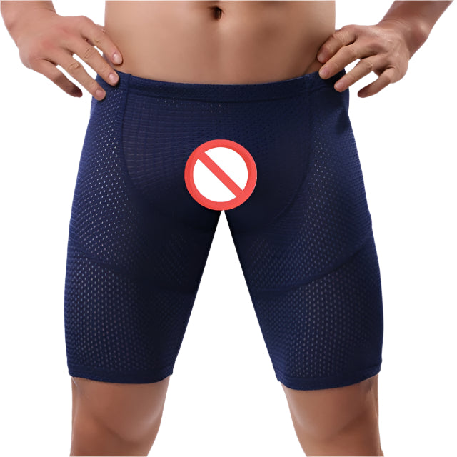 Navy Blue Spandex Gym Wear Front Shot