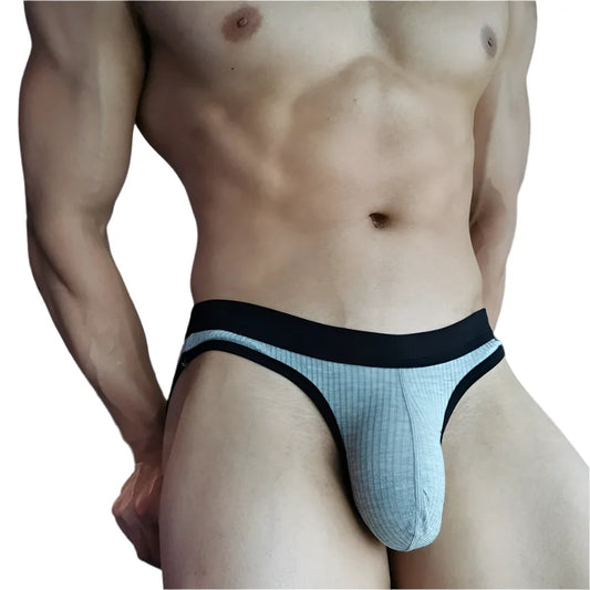 Super Gay Underwear brief showing a shaped pouch fit