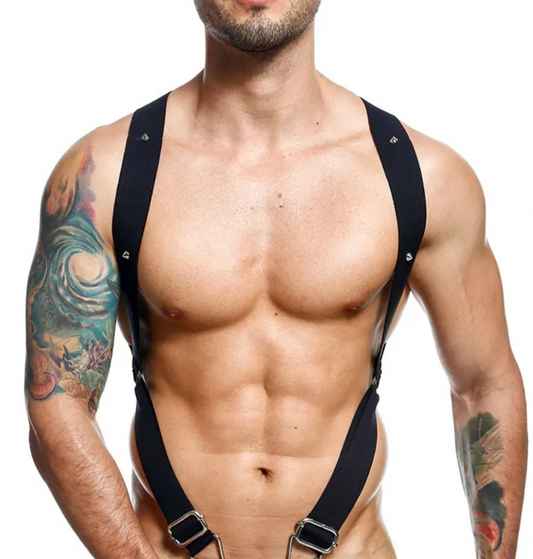 The Gianni men's elastic harness from Super Gay Underwear