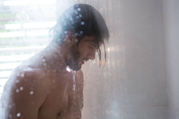 keith in shower