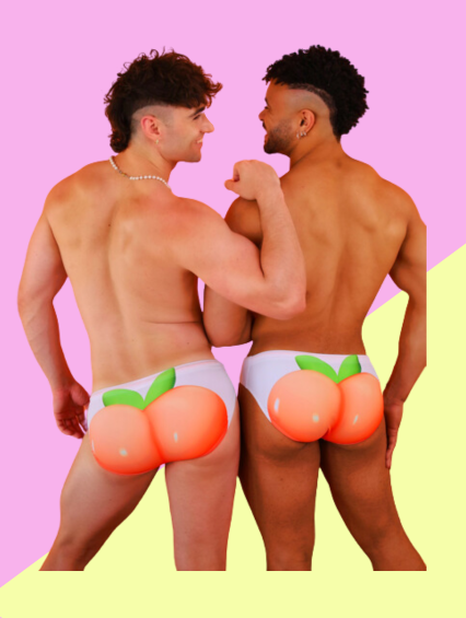 BIG PEACH SWIM BRIEF by IFeelPeachy