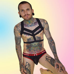 Super Gay Underwear - Light Kink and Fetish Harnesses for Men - Matthew Leighton Trew Rocks The Finley