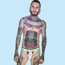 Super Gay Underwear - The Gabriel White Polyamide Bulge Pouch Mens Underwear Jock Strap