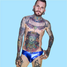 Super Gay Underwear - The Johnny Blue Matthew Leighton Trew Nylon Bulge Pouch Mens Underwear Brief