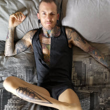 Super Gay Underwear - The Raymond Grey Polyester Mens Singlet Onesie