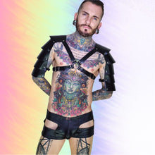 Matthew Leighton-Trew Super Gay Underwear - The Wyatt Black Nylon Convex Hollow Boxer Brief 