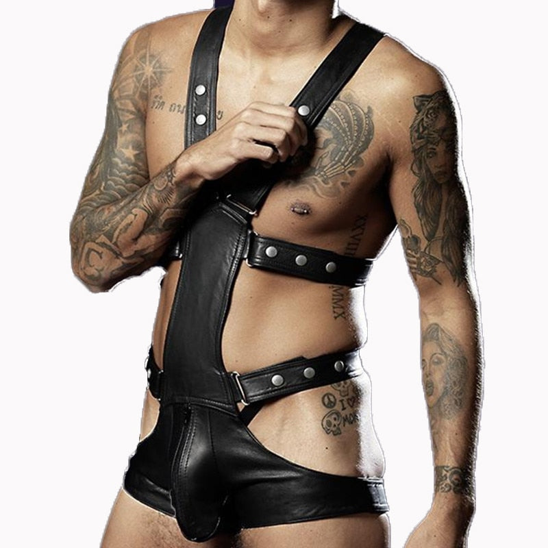 The Dominic - Men's Vegan Leather Body Harness