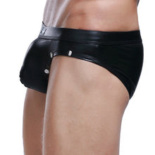 Super Gay Underwear - The Johnny Black Nylon Bulge Pouch Mens Underwear Brief