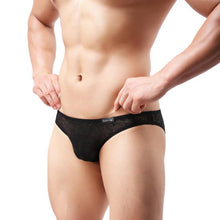Super Gay Underwear - The Owen Black Nylon Bulge Pouch Mens Underwear Jock Strap