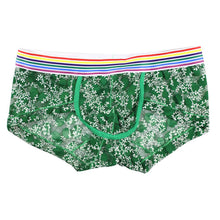 Super Gay Underwear - The Jerry Green Printed Polyester Spandex Bulge Pouch Mens Underwear Boxer