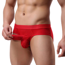 Super Gay Underwear - The Hudson Red Bamboo Fiber Bulge Pouch Mens Underwear Jock Strap