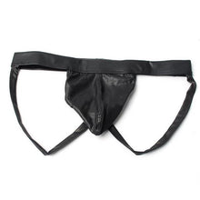 Super Gay Underwear - The Logan Black Polyester Bulge Pouch Mens Underwear Jock Strap