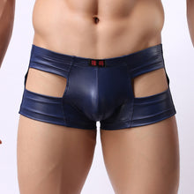 The Wyatt Blue Nylon Convex Hollow Boxer Brief 