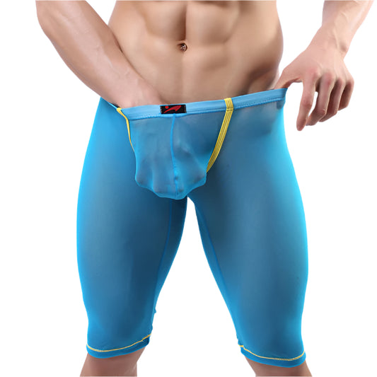 Super Gay Underwear - The Crosby Green See Through Nylon Long Johns