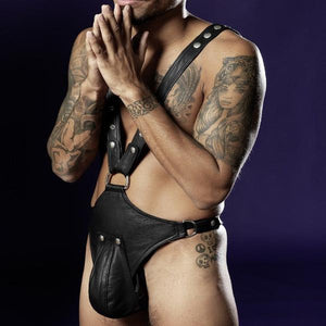 Super Gay Underwear - The Corbin Harness Faux Leather Bondage