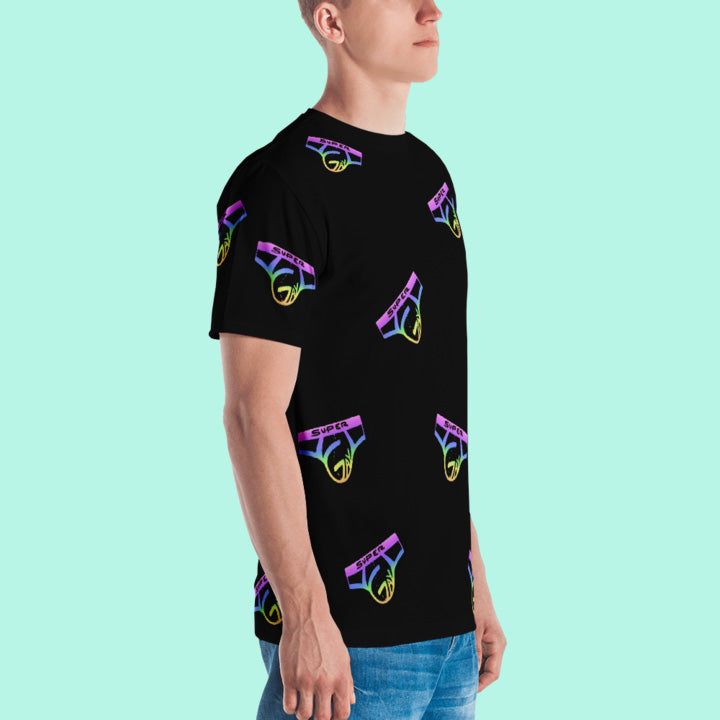 Black Rainbow Collage T-Shirt