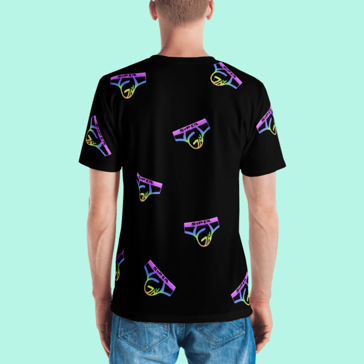 Black Rainbow Collage T-Shirt