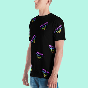 Black Rainbow Collage T-Shirt