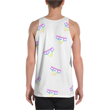 White Rainbow Collage Tank