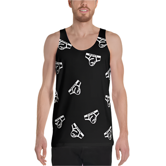 Black White Collage Tank